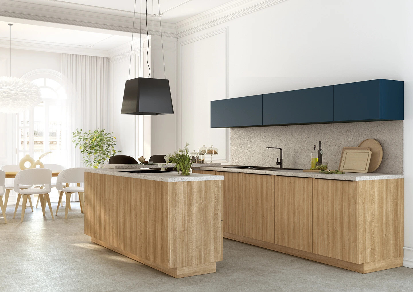 CASA Chêne Aurora et Bleu Intense